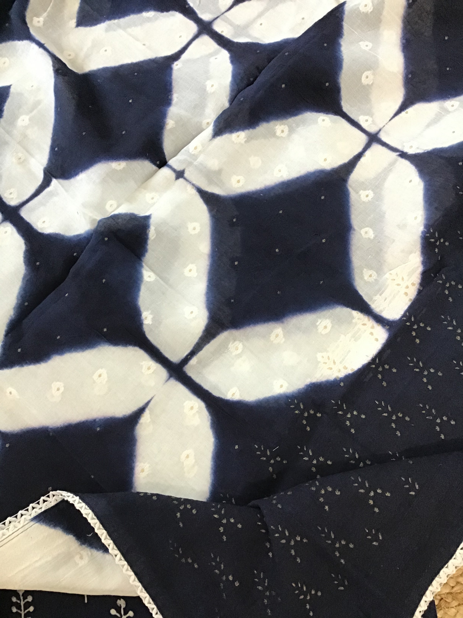 Pure Modal Printed Suit - Blue